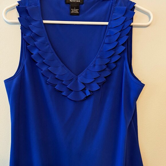 Bright and Bold! Blue Sleeveless Top - Picture 1 of 1